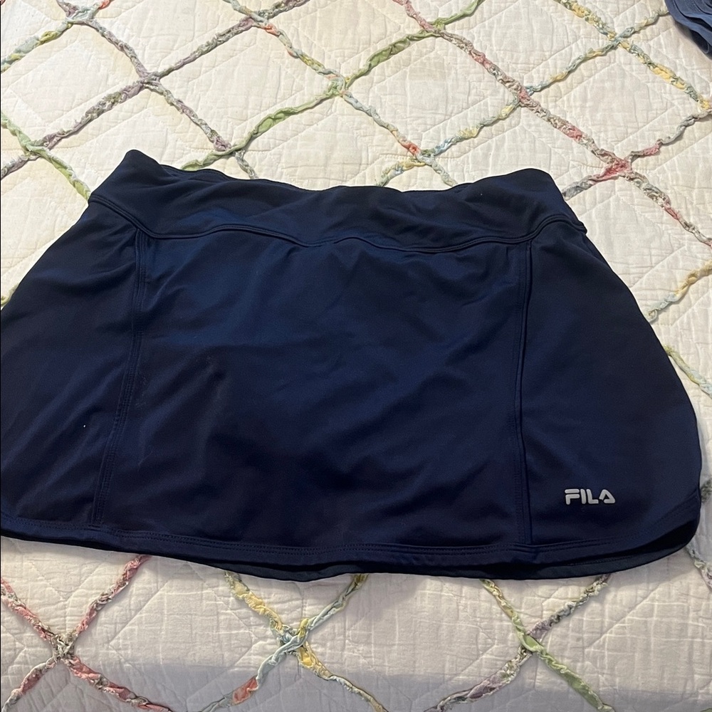 Fila Dark Blue Sports Skirt